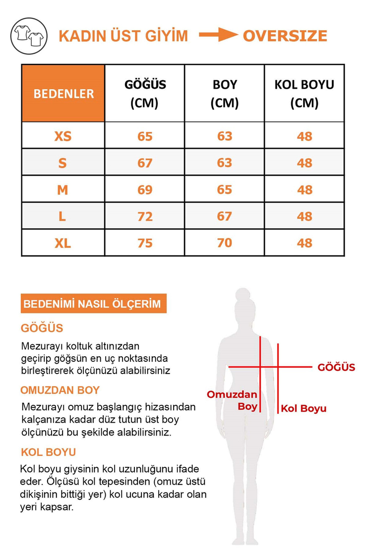 MAJ Örme Oversize Antrasit  Sweatshirt