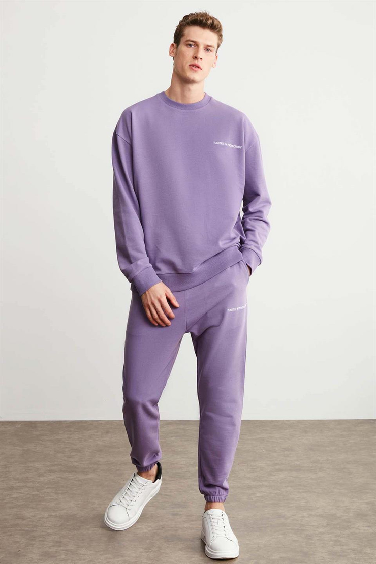 MARSHALL Örme Relaxed Mor 2 Alt-Üst Takım