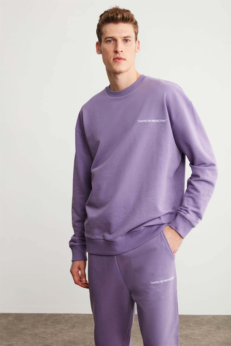 MARSHALL Örme Relaxed Mor 2 Alt-Üst Takım