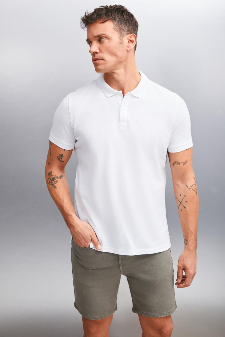 MARTEN Basic Regular Beyaz  Polo Yaka T-shirt