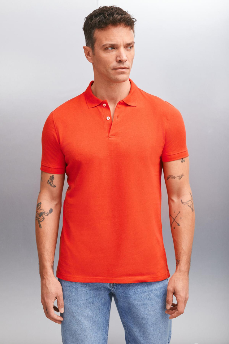 MARTEN Basic Regular Kırmızı  Polo Yaka T-shirt