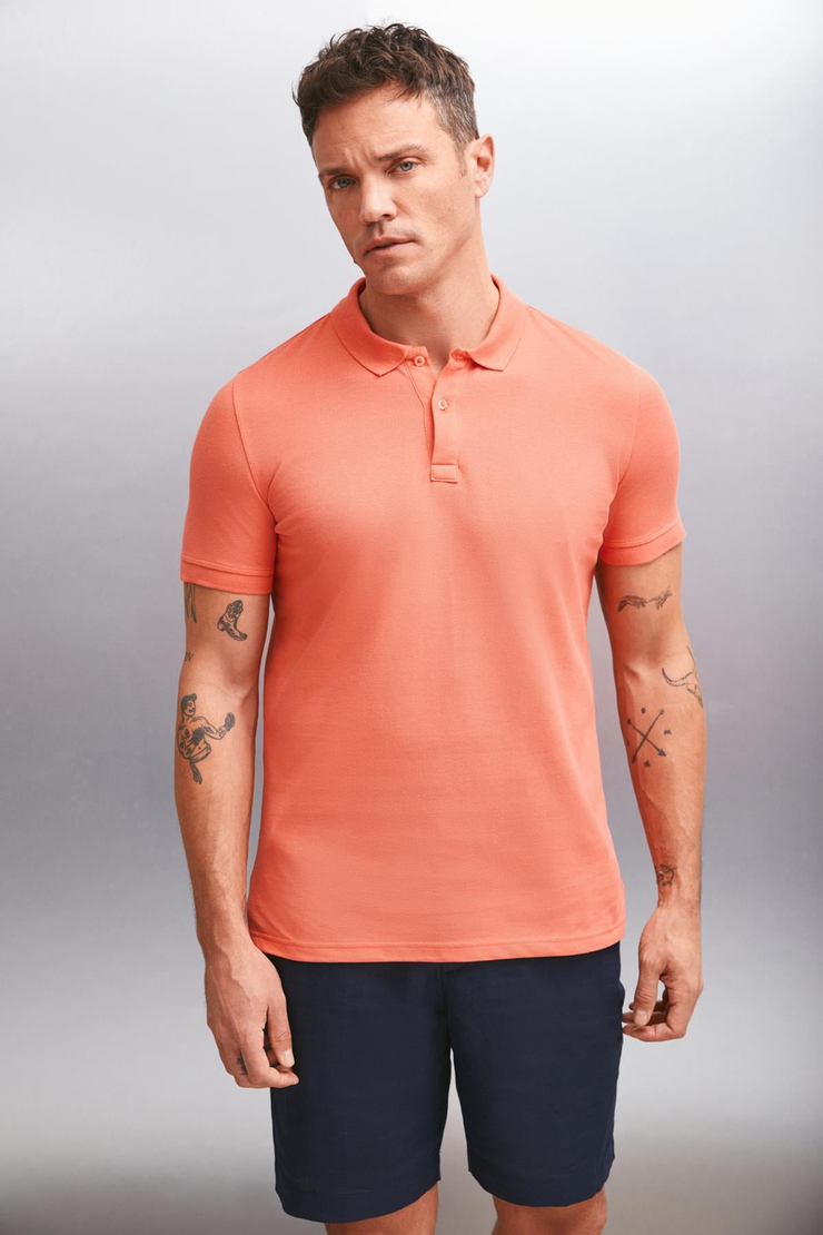 MARTEN Basic Regular Nar Çiçeği  Polo Yaka T-shirt