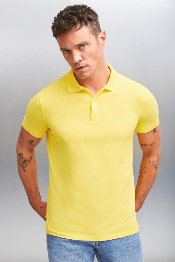 MARTEN Basic Regular Sarı  Polo Yaka T-shirt
