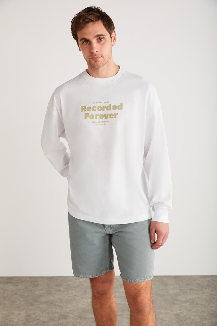 MARTIN Basic Comfort Beyaz Tekli T-Shirt