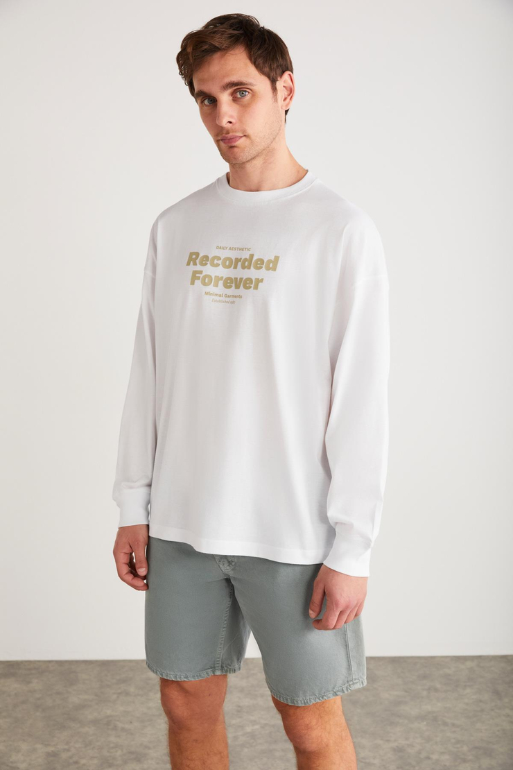 MARTIN Basic Comfort Beyaz Tekli T-Shirt