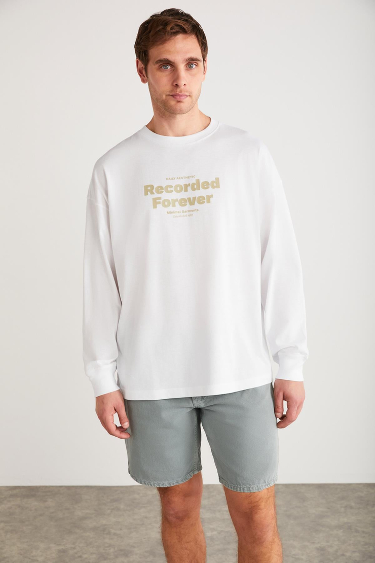 MARTIN Basic Comfort Beyaz Tekli T-Shirt