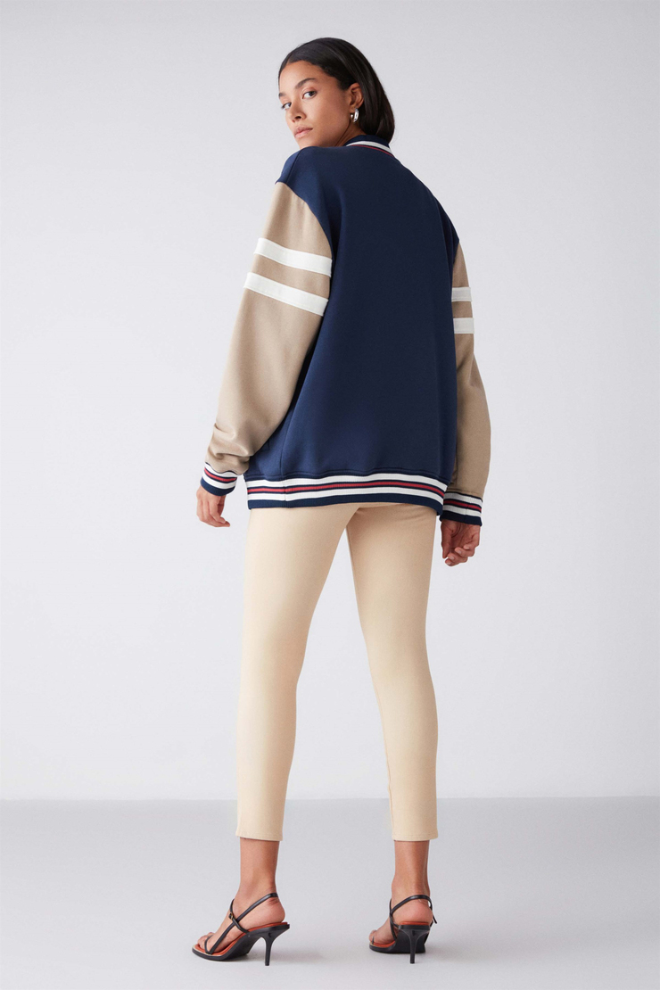 MARTINA Örme Regular Lacivert  Sweatshirt