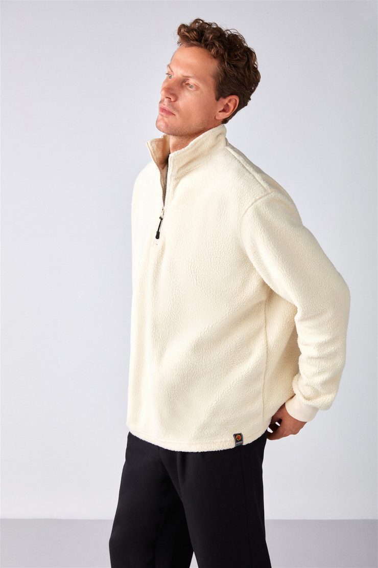 MATTS Örme Relaxed Fit Ekru  Polar