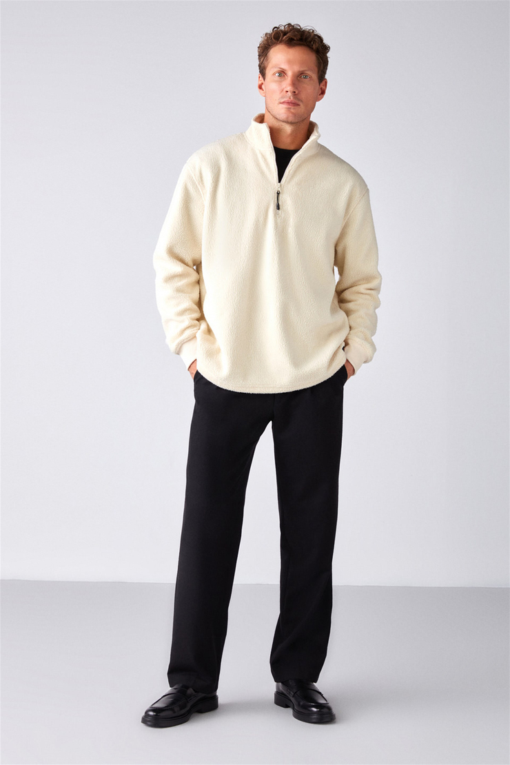 MATTS Örme Relaxed Fit Ekru  Polar