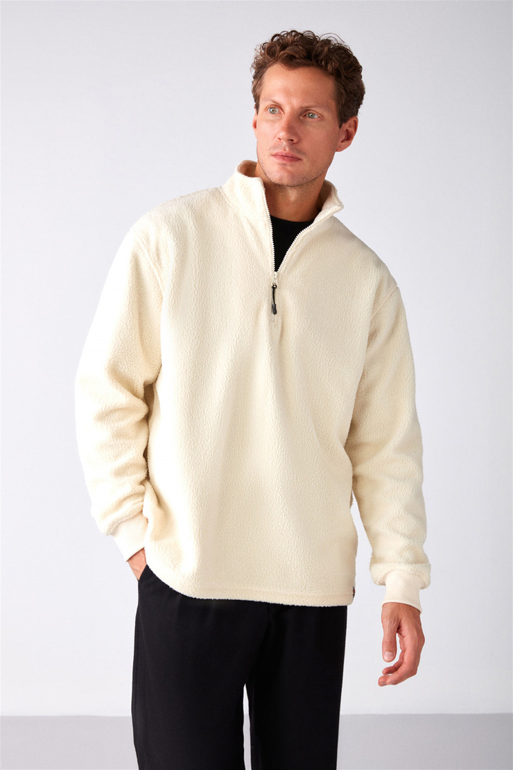 MATTS Örme Relaxed Fit Ekru  Polar