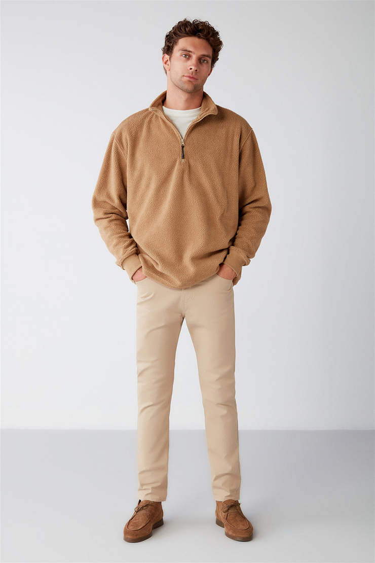 MATTS Örme Relaxed Fit Kahverengi  Polar