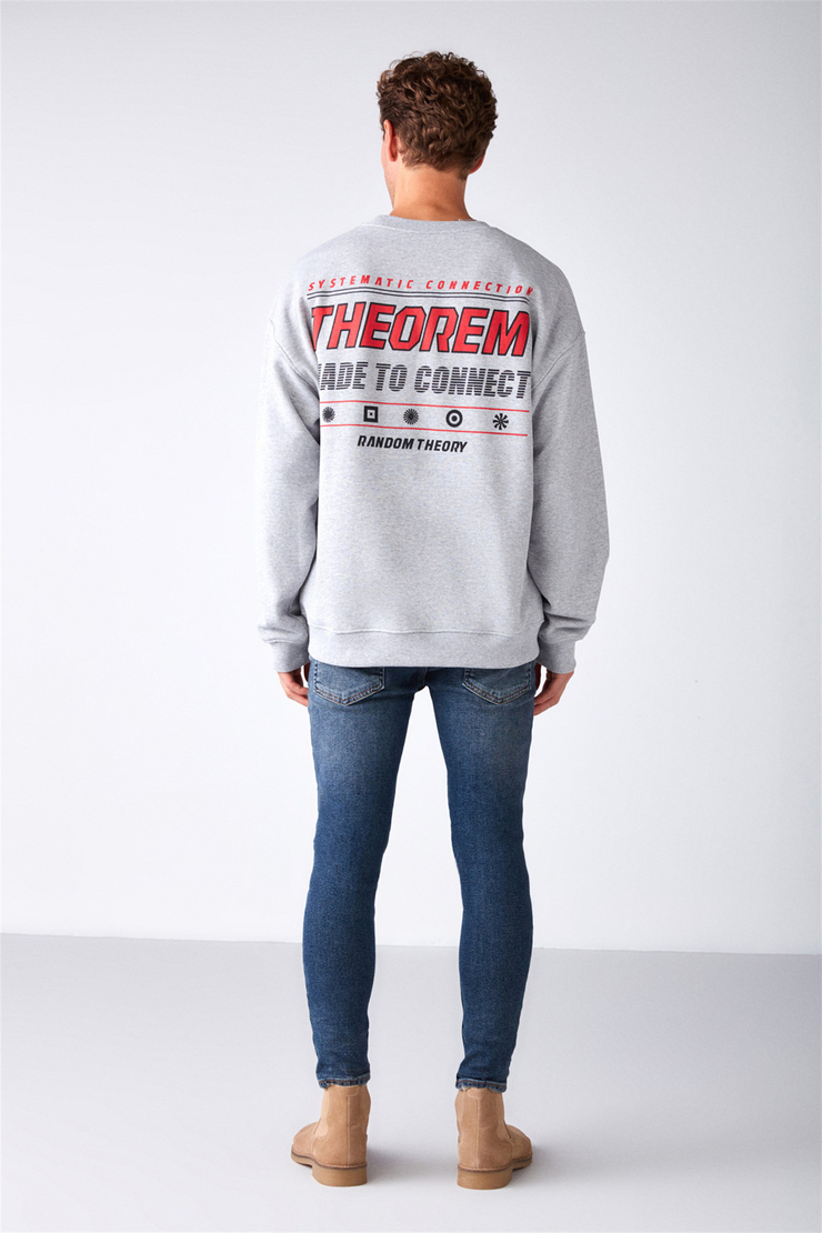 MAUNA Örme Oversize Grimelanj  Sweatshirt