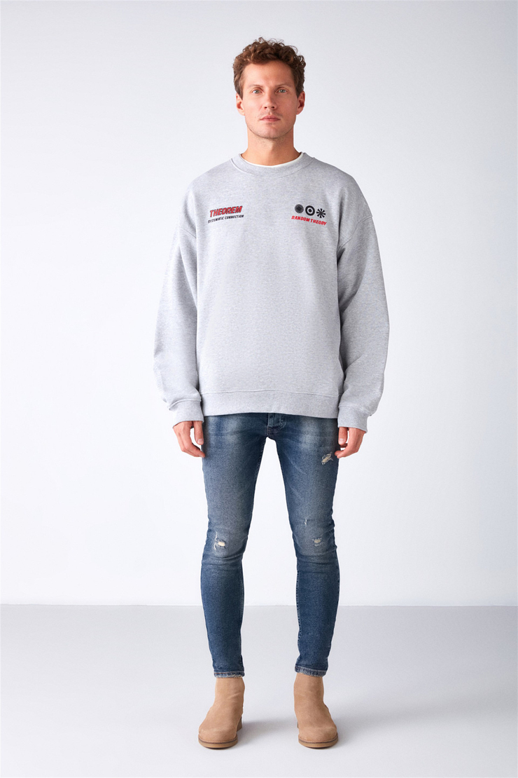 MAUNA Örme Oversize Grimelanj  Sweatshirt