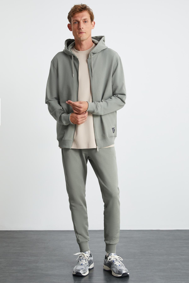 MAYNOR Regular Relaxed Yeşil Tekli Sweatshirt