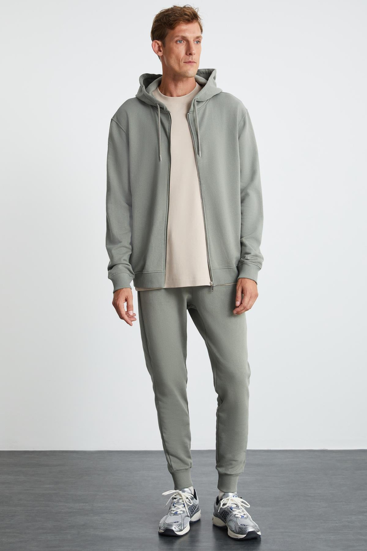 MAYNOR Regular Relaxed Yeşil Tekli Sweatshirt