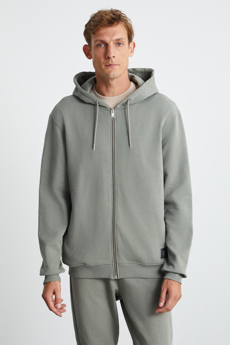 MAYNOR Regular Relaxed Yeşil Tekli Sweatshirt