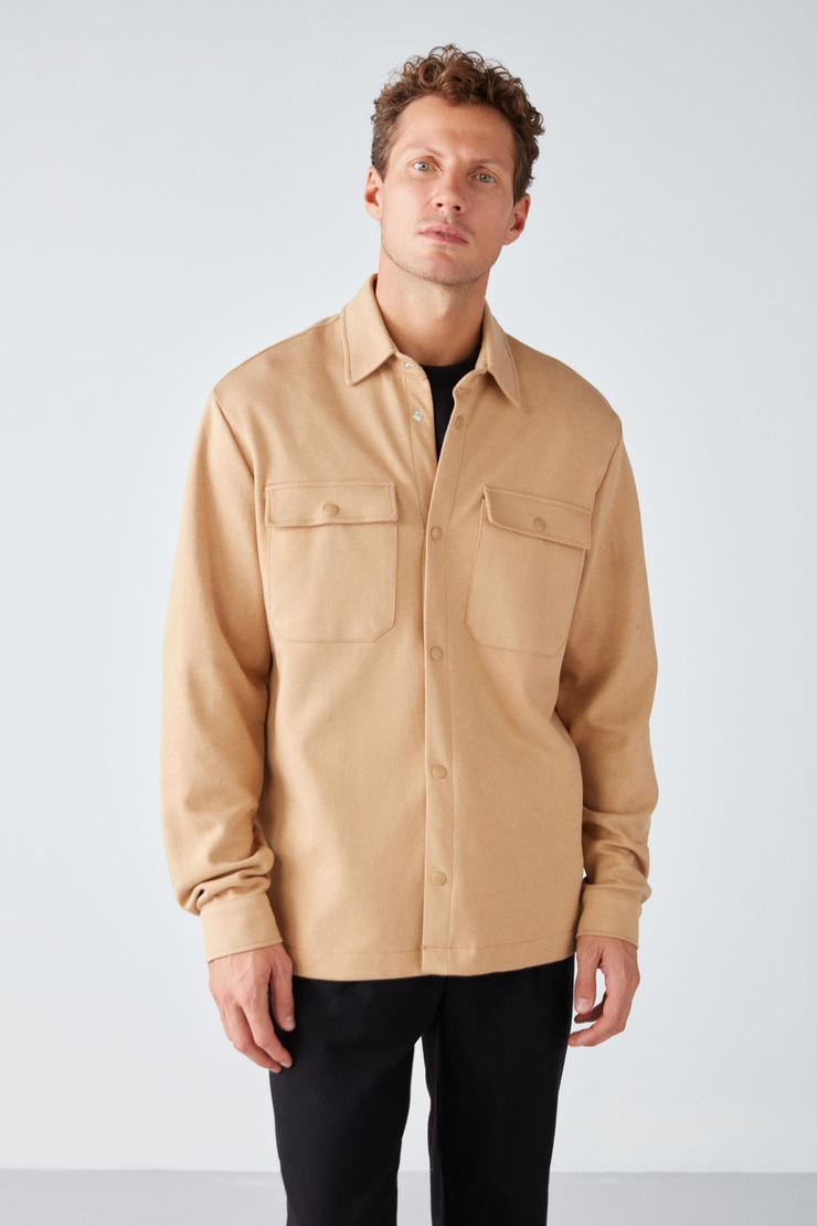 MAZE Regular Relaxed Bej  Ceket