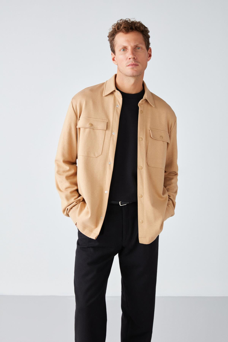 MAZE Regular Relaxed Bej  Ceket