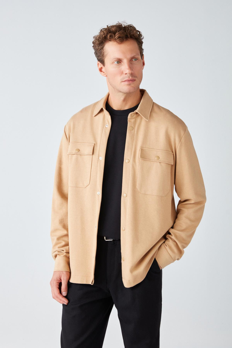 MAZE Regular Relaxed Bej  Ceket