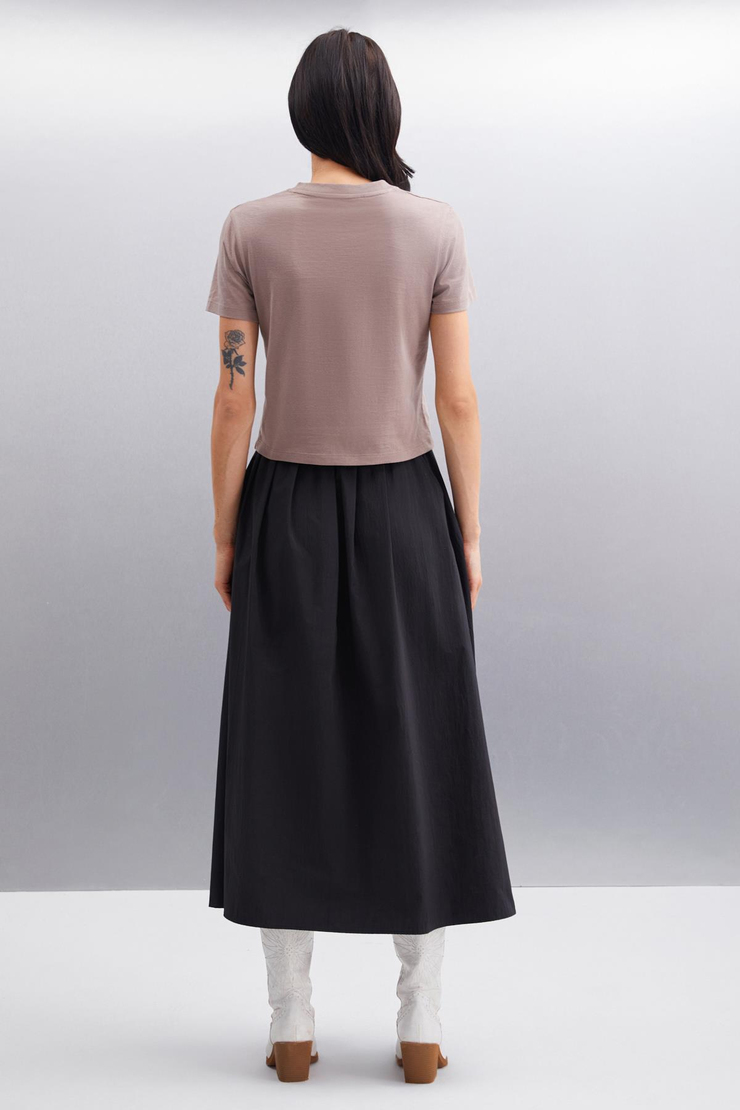 MELANY Basic Comfort Vizon Tekli T-Shirt