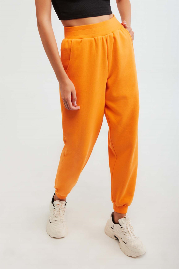 MIA Örme Comfort Fit Turuncu  Eşofman Altı