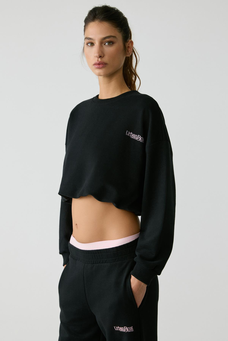 MICHA Kadın Siyah Sweatshirt