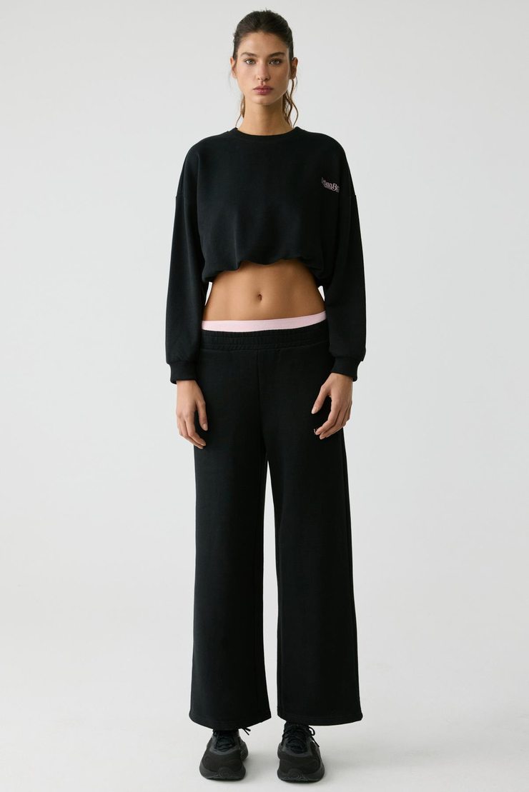 MICHA Kadın Siyah Sweatshirt