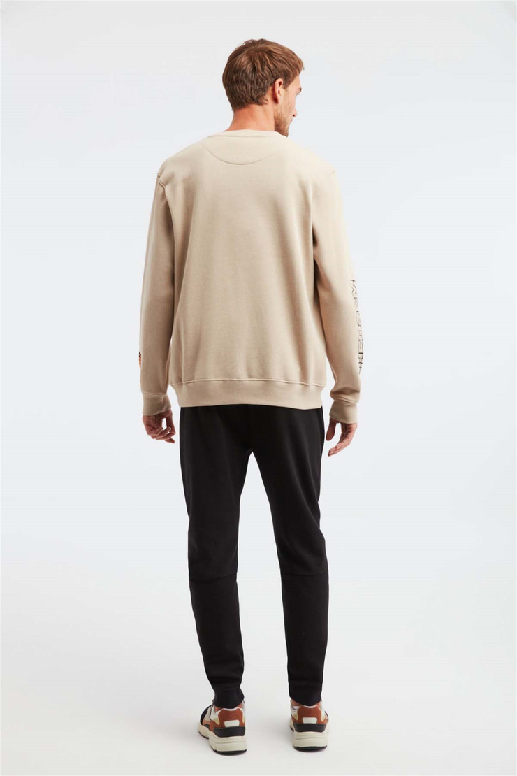 MIDTOWN Örme Oversize Bej  Sweatshirt