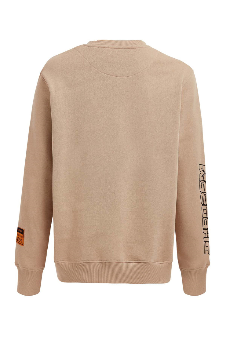 MIDTOWN Örme Oversize Bej  Sweatshirt