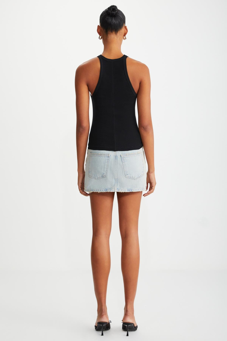 MISSY  Slim Siyah Tekli Body