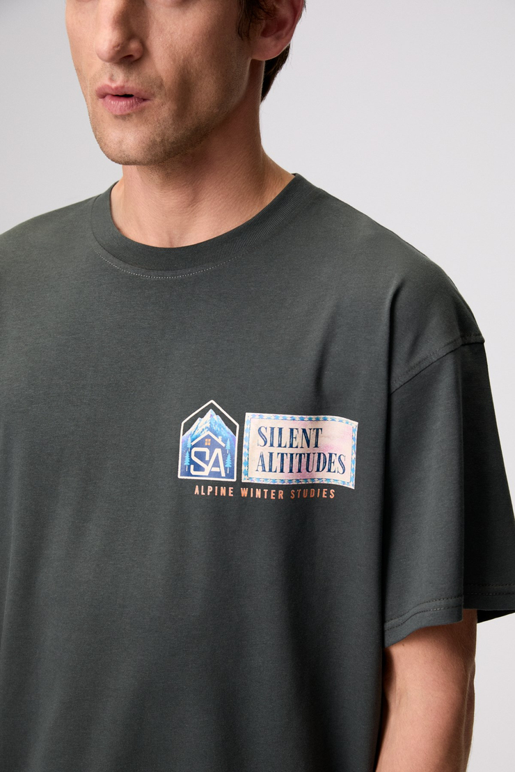 MONEDO Erkek Baskılı Yeşil T-Shirt