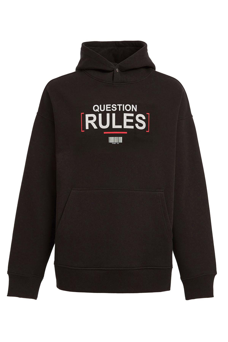 MOOD Örme Relaxed Siyah  Sweatshirt