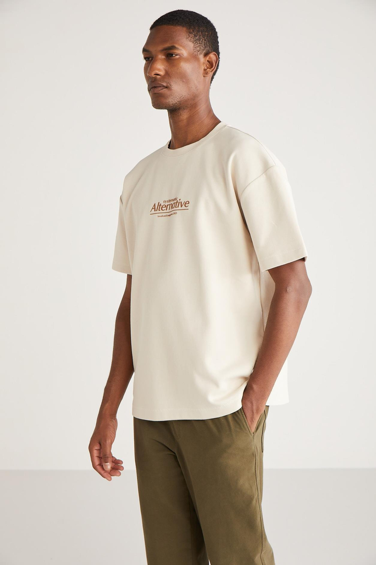 MURPHY Basic Oversize Vanilya Tekli T-Shirt