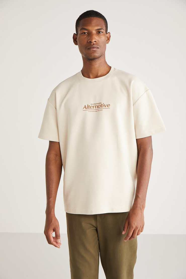 MURPHY Basic Oversize Vanilya Tekli T-Shirt