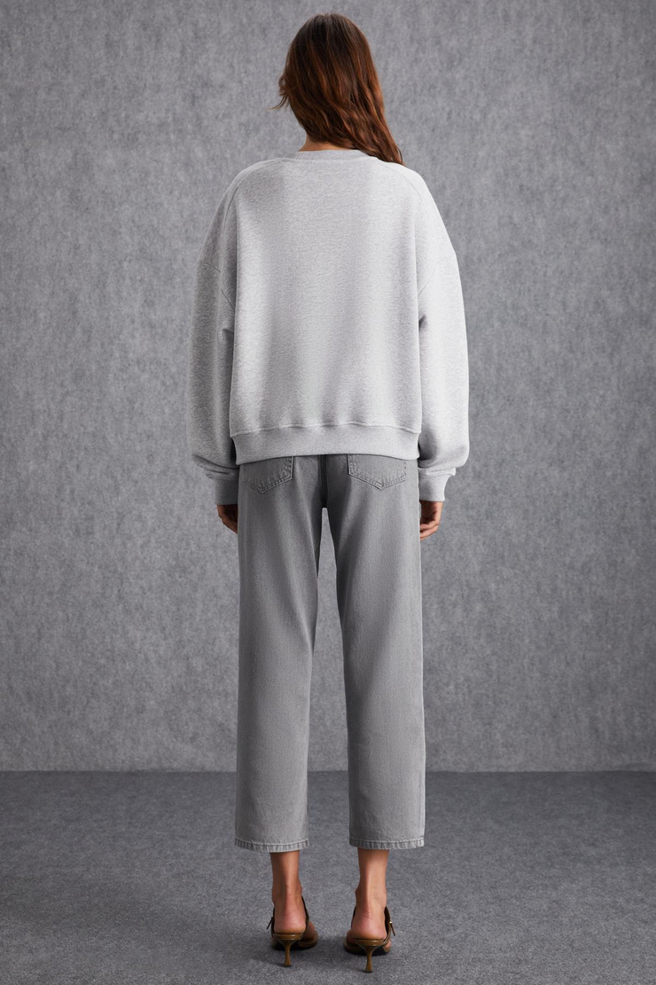 NARDY Basic Regular Grimelanj Tekli Sweatshirt