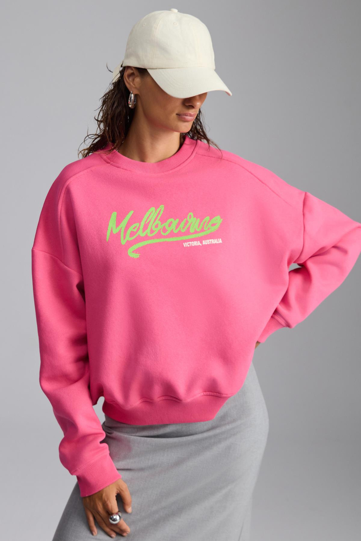 NARDY Basic Regular Pembe Tekli Sweatshirt