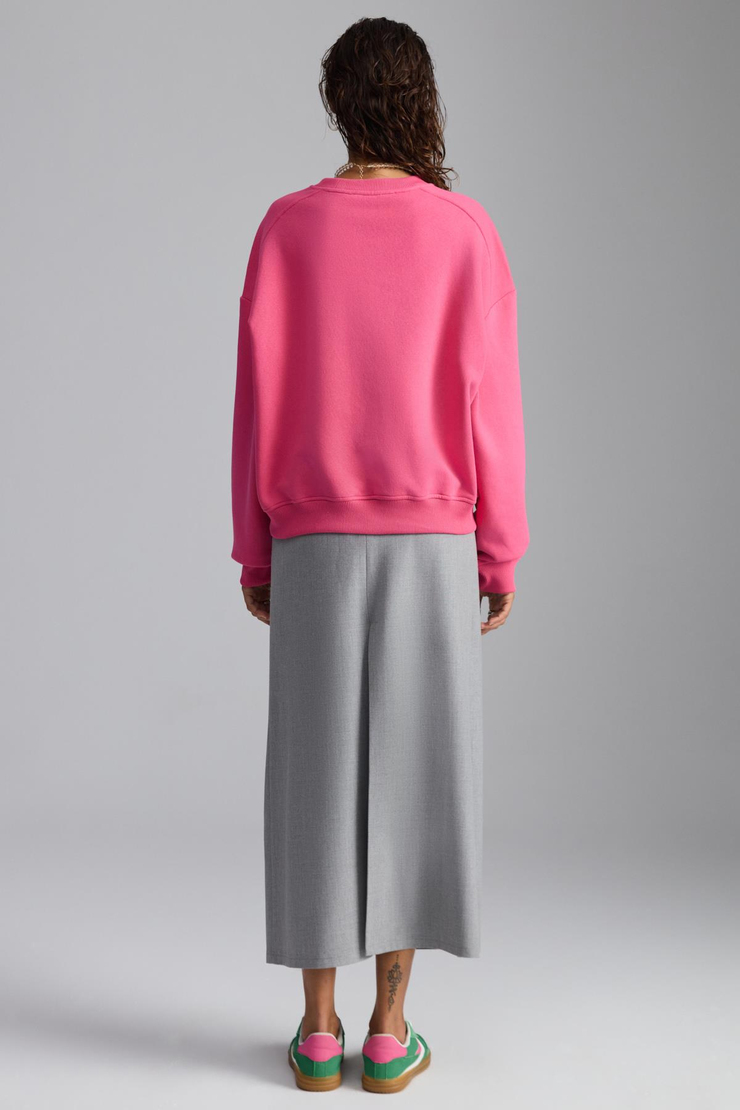 NARDY Basic Regular Pembe Tekli Sweatshirt