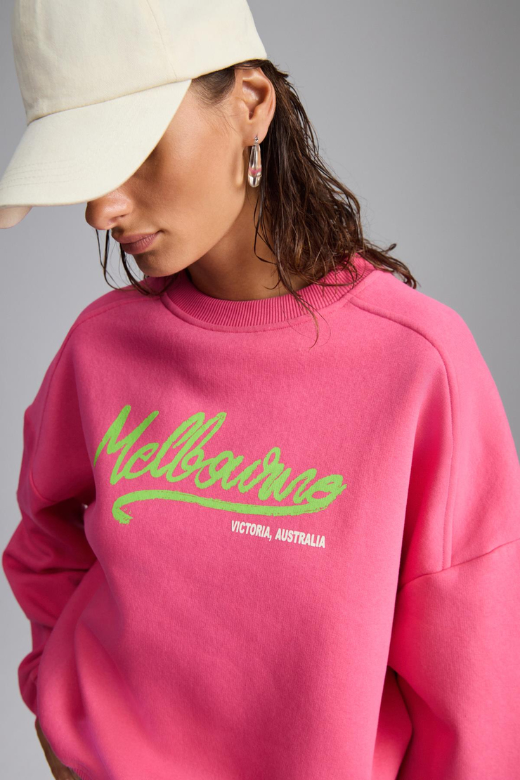 NARDY Basic Regular Pembe Tekli Sweatshirt