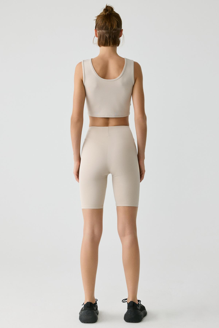 NAYLA Kadın Tank Top Sportswear Taş Rengi Büstiyer