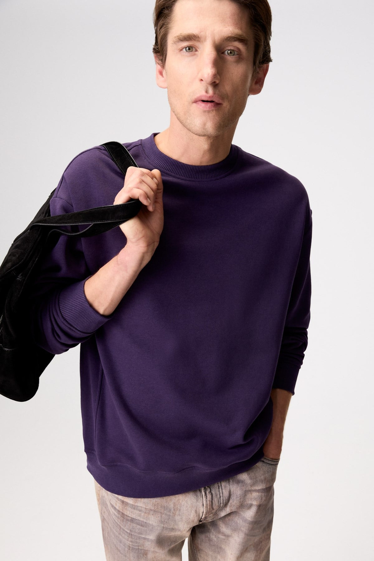 NEDVED Erkek Mor Sweatshirt