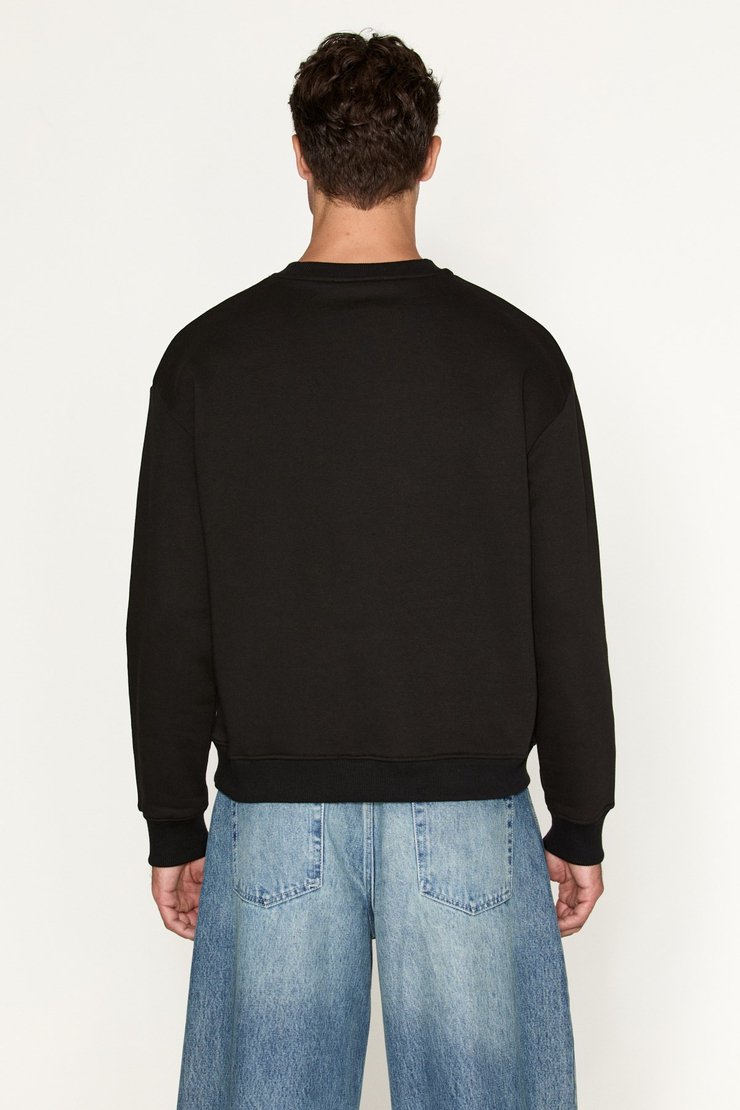 NEDVED Erkek Siyah Sweatshirt