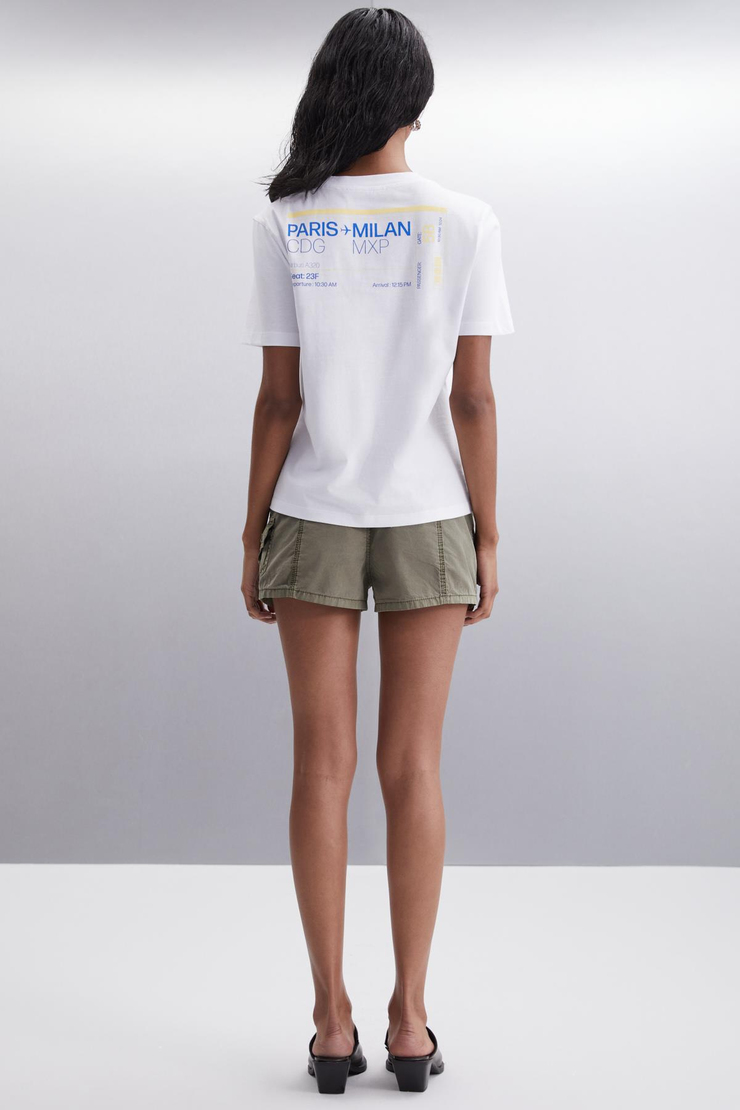 NIALL  Regular Beyaz Tekli T-Shirt