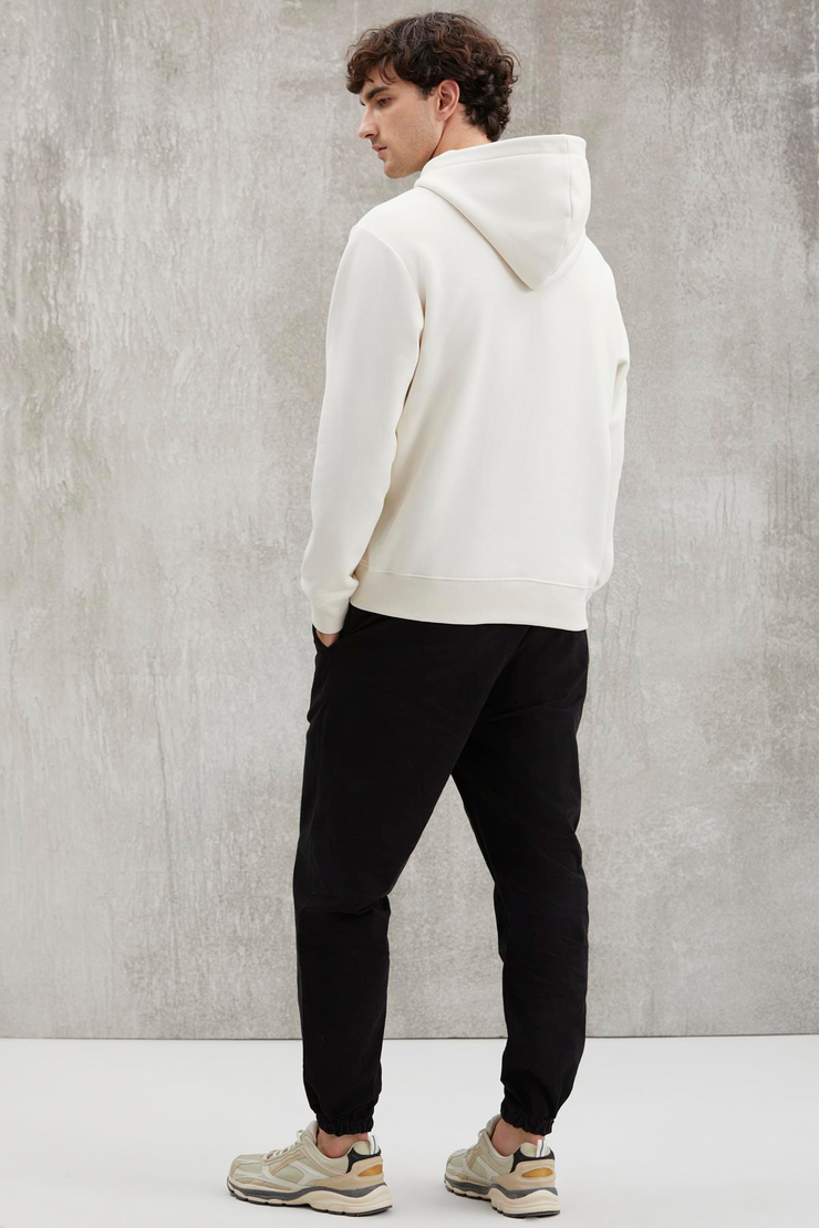 NIGEL  Relaxed Taş Rengi Tekli Sweatshirt