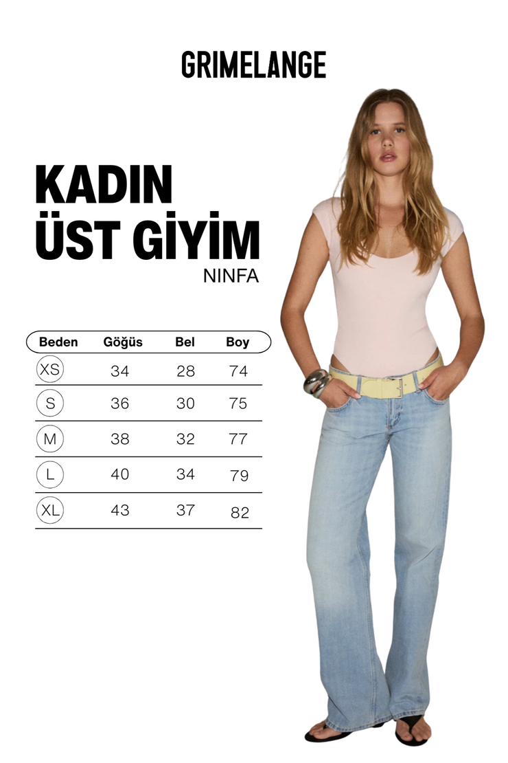 NINFA Kadın Yumuşak Ve Esnek Kumaşlı Oyuk Yakalı Çıtçıtlı Vucuda Oturan Pembe Body Suit