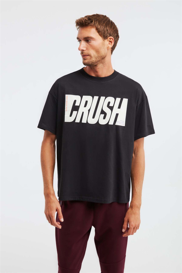 OSWY Örme Oversize Siyah  T-Shirt