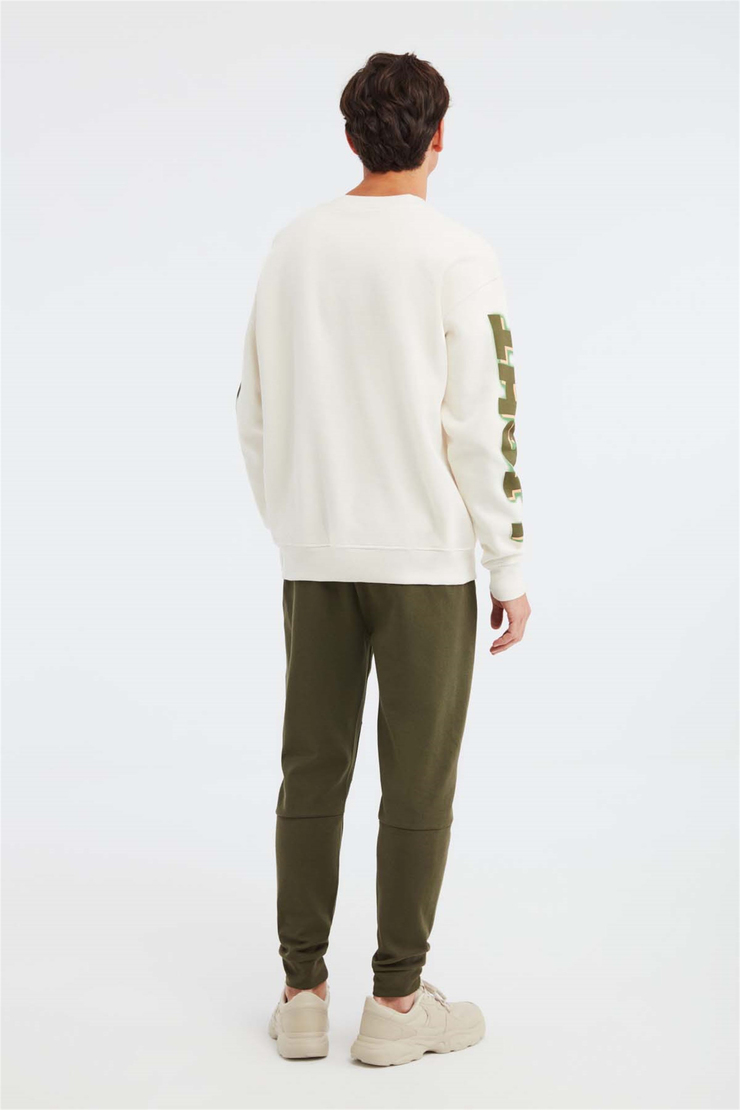 OUTLIER Örme Oversize Ekru  Sweatshirt
