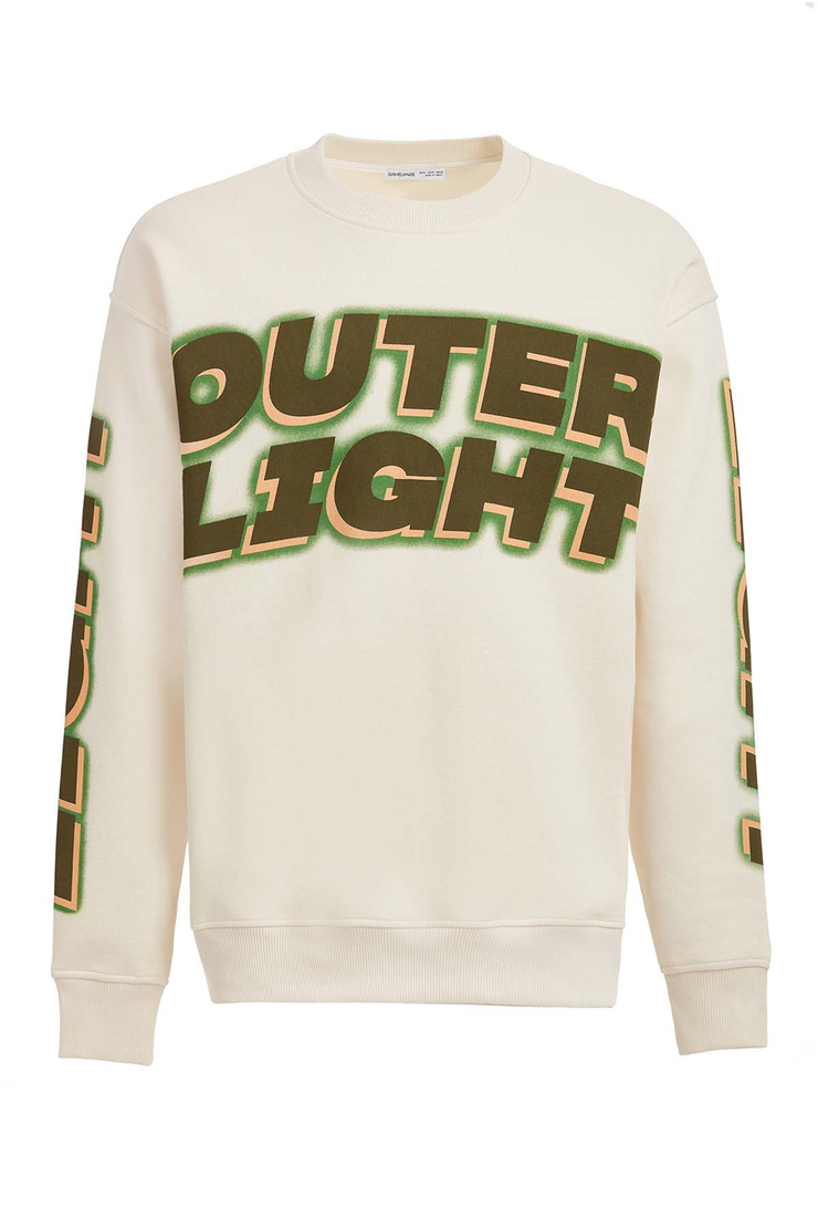 OUTLIER Örme Oversize Ekru  Sweatshirt