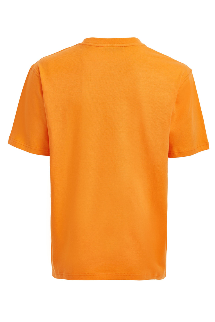 OVERTHINK Erkek Turuncu Baskılı Yuvarlak Yaka Regular Fit T-Shirt