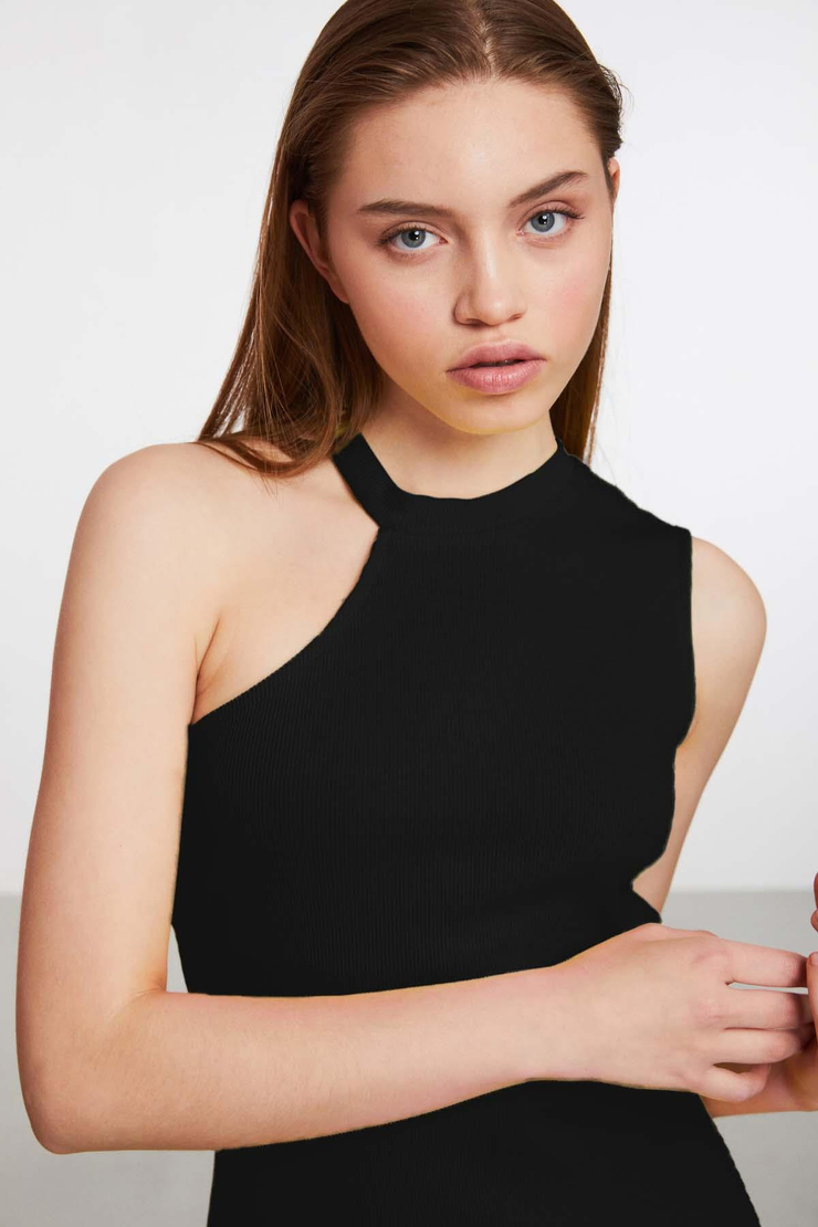 Pantanera Bodycon Siyah Elbise