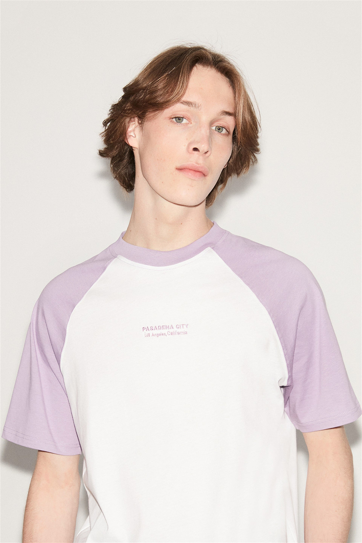 PASADENA Örme Regular Fit Lila  T-Shirt